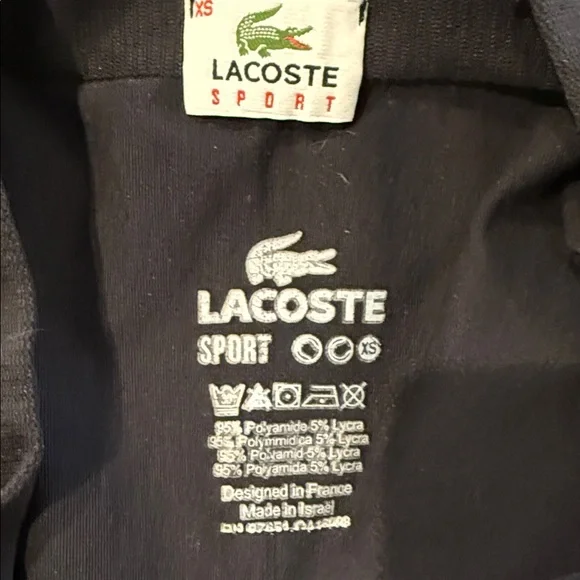 Lacoste Black Tennis Skirt XS - Picture 3 of 4